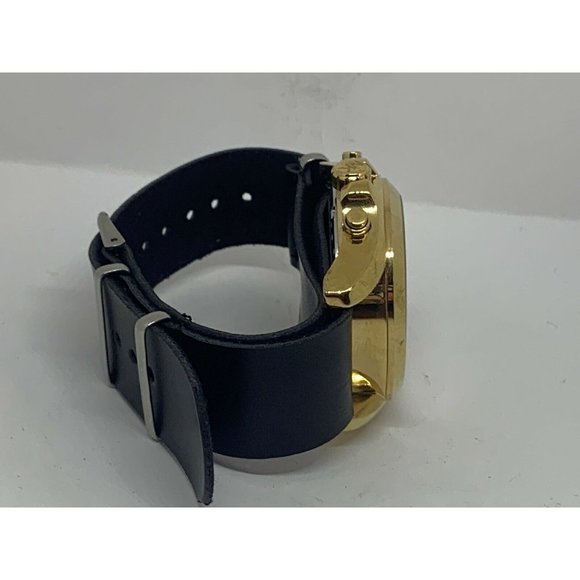 Michael Kors MK5605 Unisex Black Leather Analog Ch main image 9